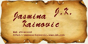 Jasmina Kainović vizit kartica